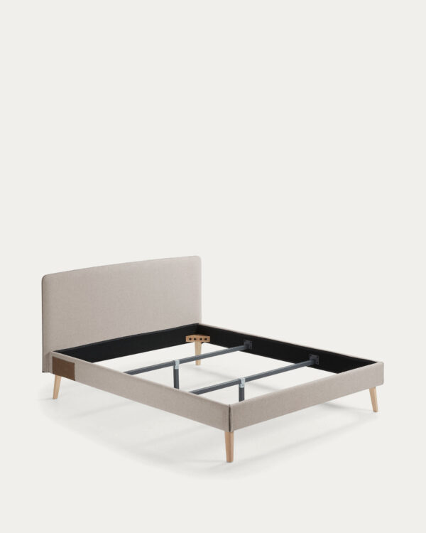Funda cama Dyla beige para colchón de 150 x 190 cm