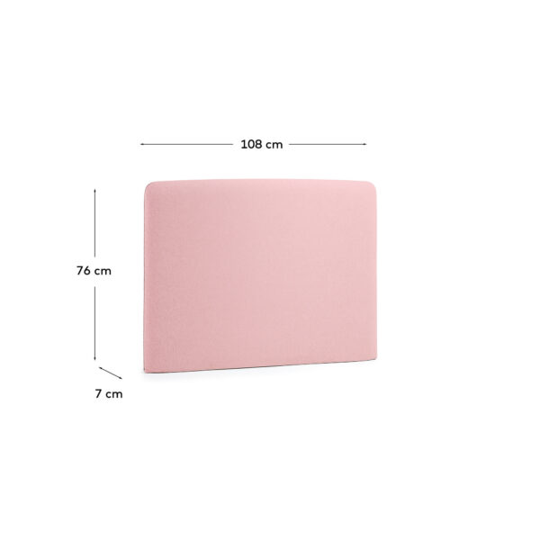 Funda cabecero Dyla rosa para cama de hasta 90 cm