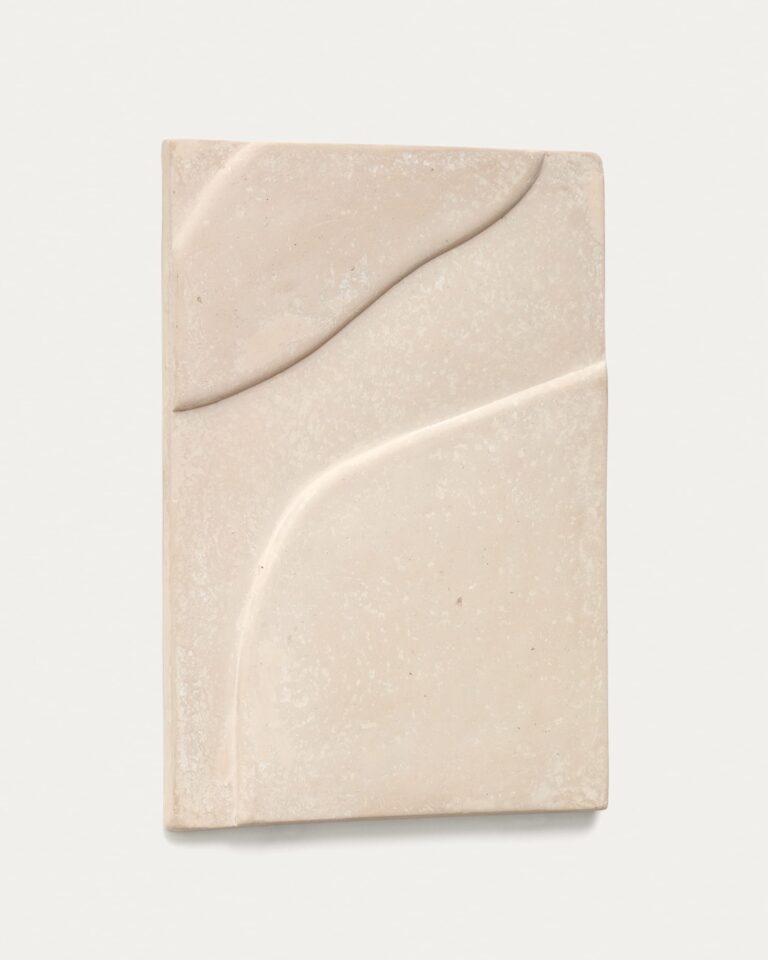 Cuadro Mirta de papel maché beige 40 x 58 cm