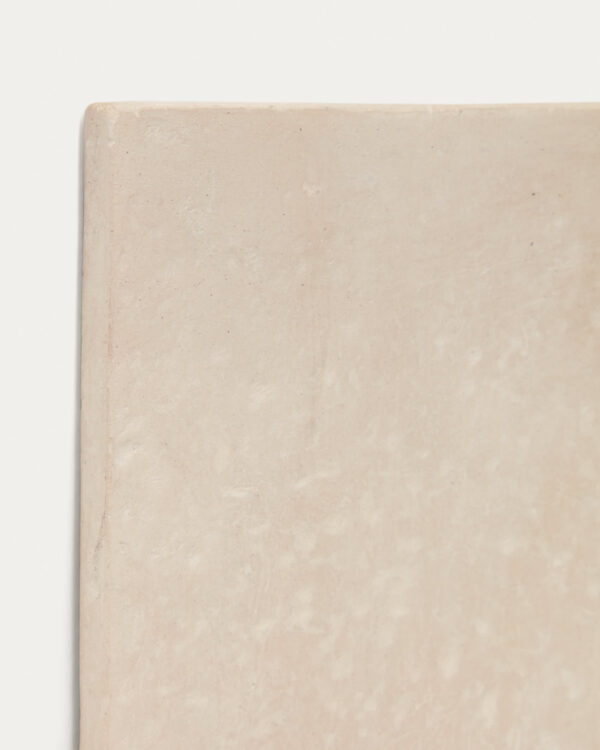 Set Mirta de 2 cuadros de papel maché beige 29 x 39 cm