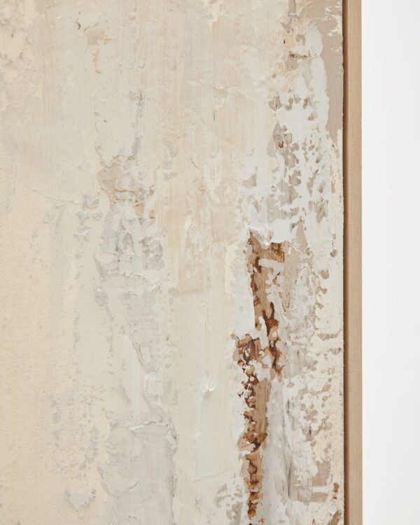 Cuadro abstracto Silpa beige claro 200 x 120 cm