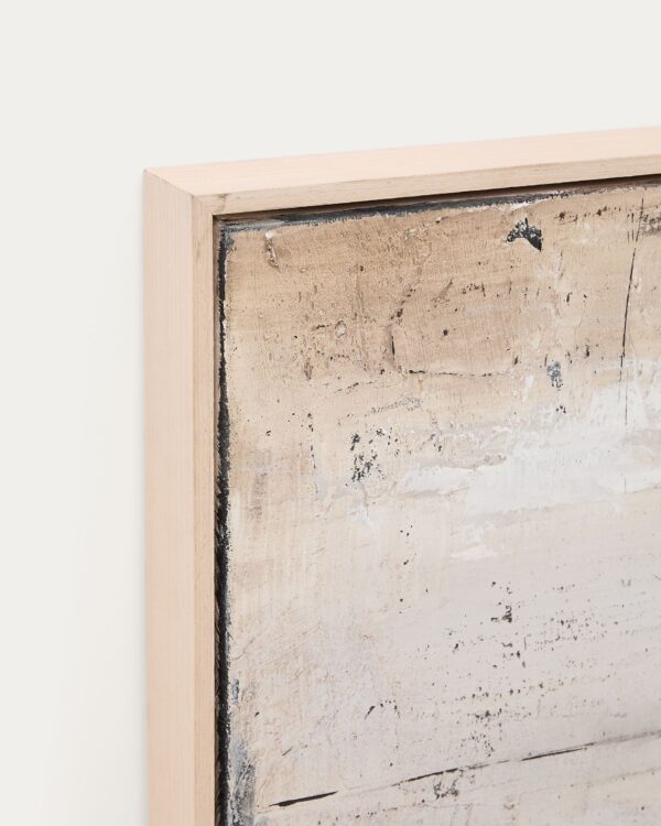 Cuadro abstracto Selnar gris 122 x 32 cm