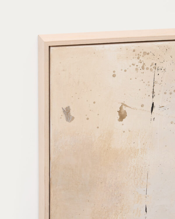 Cuadro abstracto Silpa beige oscuro 182 x 47 cm