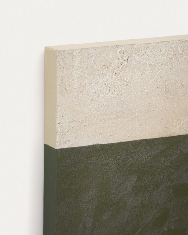 Lienzo abstracto Fida verde 118 x 94 cm