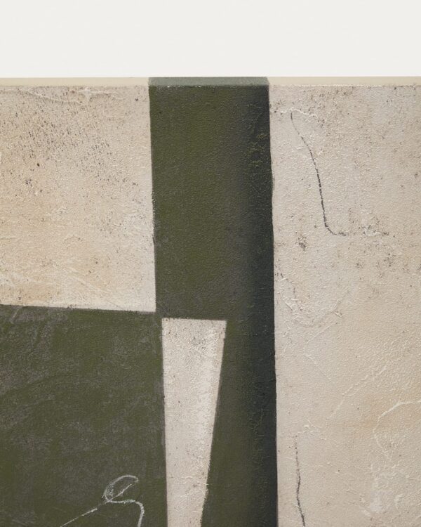 Lienzo abstracto Fida verde 118 x 94 cm