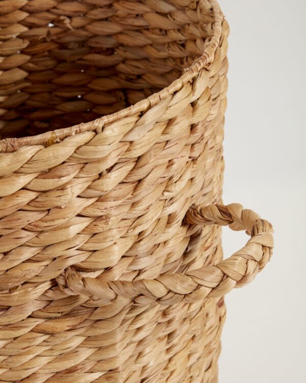 Cesto de ropa Yessira de fibras naturales 55 cm