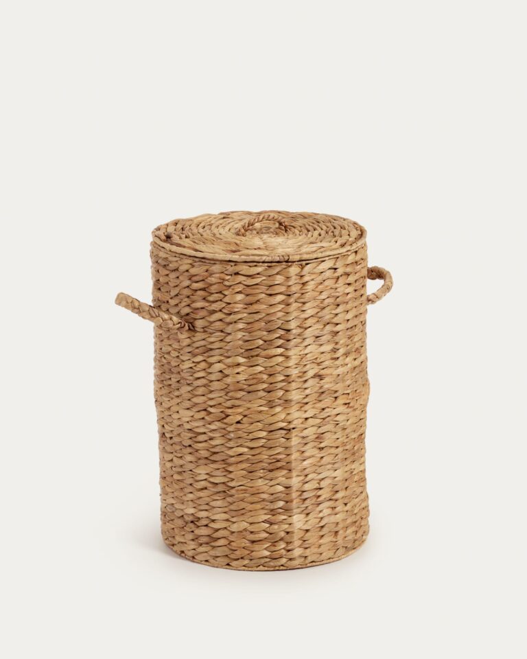 Cesto de ropa Yessira de fibras naturales 55 cm