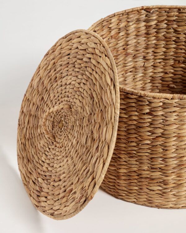 Cesto de ropa Yessira de fibras naturales 45 cm