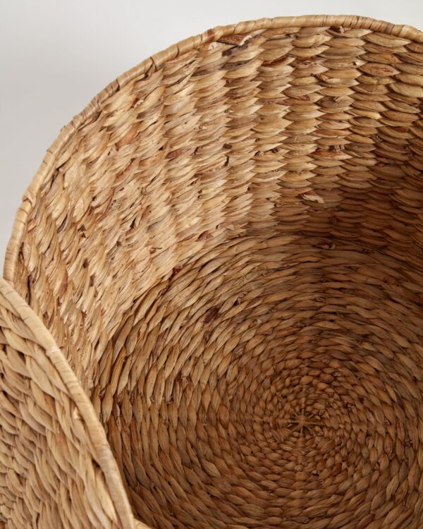 Cesto de ropa Yessira de fibras naturales 45 cm