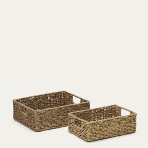 Set Tossa de 2 cajas de fibras naturales 28 x 20 cm / 32 x 27 cm
