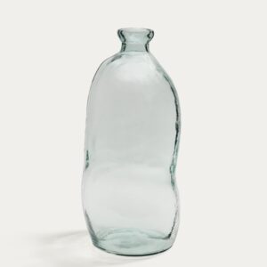 Jarrón Brenna de vidrio transparente 100% reciclado 73 cm