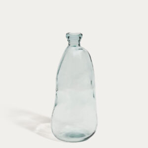 Jarrón Brenna de vidrio transparente 100% reciclado 51 cm