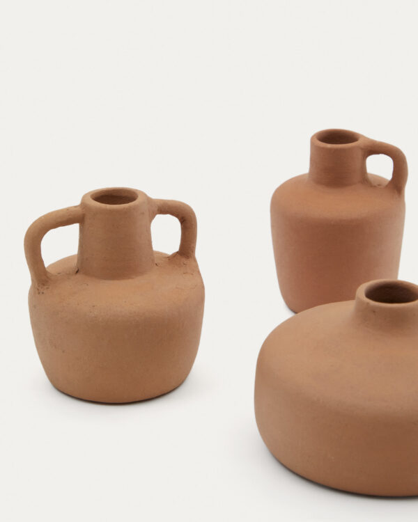 Set Sofra de 3 jarrones de terracota 6 cm / 7 cm / 10 cm