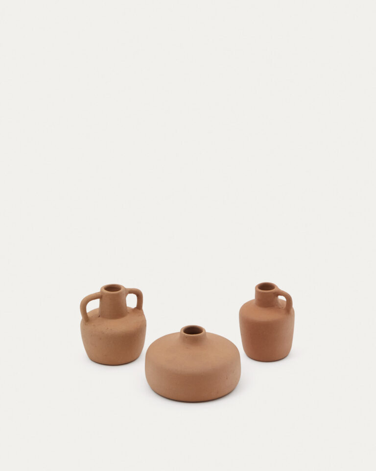 Set Sofra de 3 jarrones de terracota 6 cm / 7 cm / 10 cm