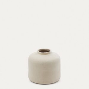 Jarrón Serina de papel maché blanco 27 cm