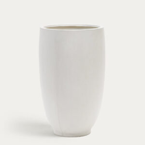 Macetero Aiguablava de cemento blanco Ø 75 cm