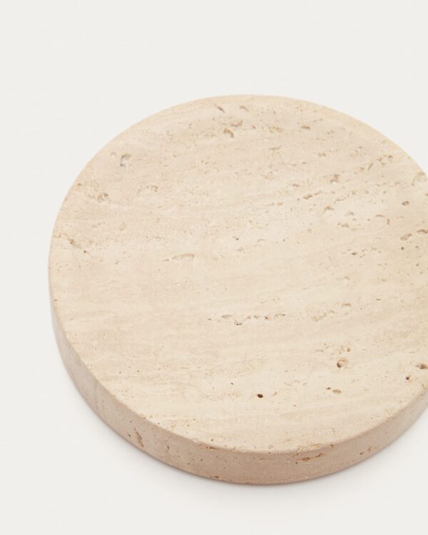 Jabonera Macre de travertino beige