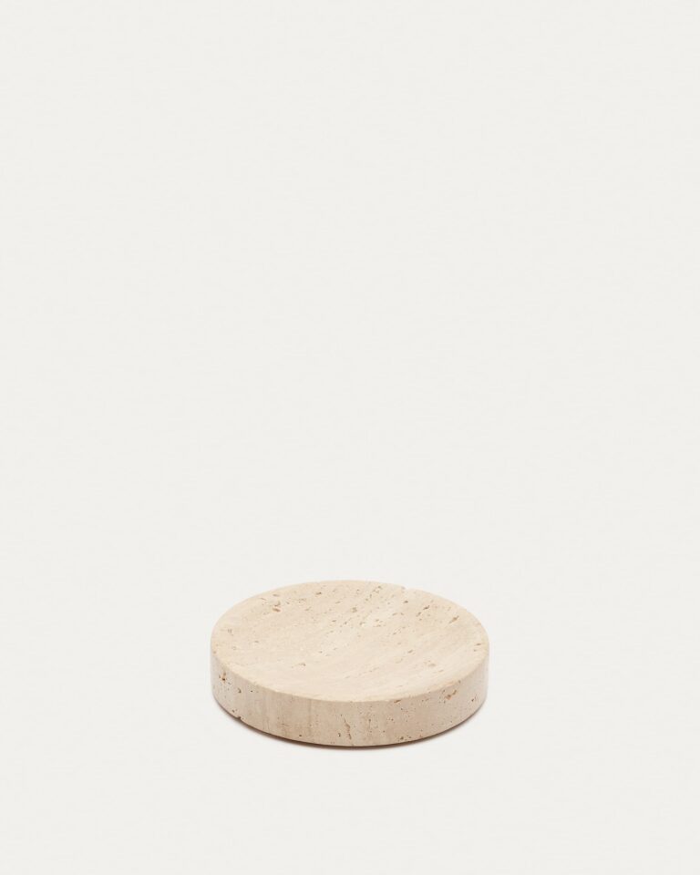Jabonera Macre de travertino beige