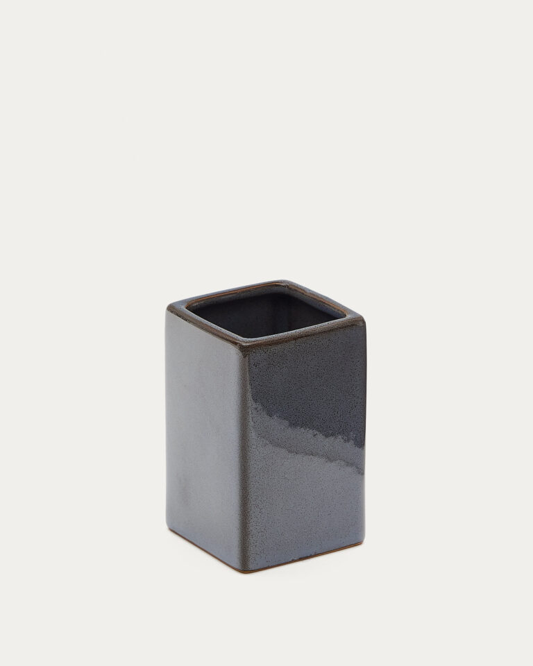 Portacepillos Silvet de gres gris