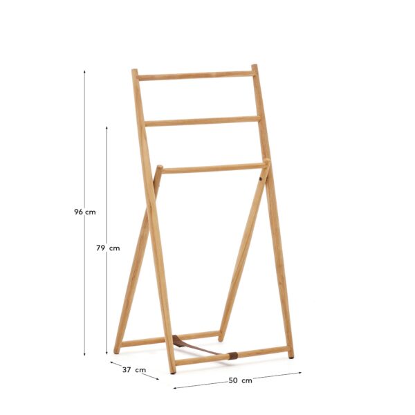 Toallero Roxana de madera maciza de teca 50 x 95 cm