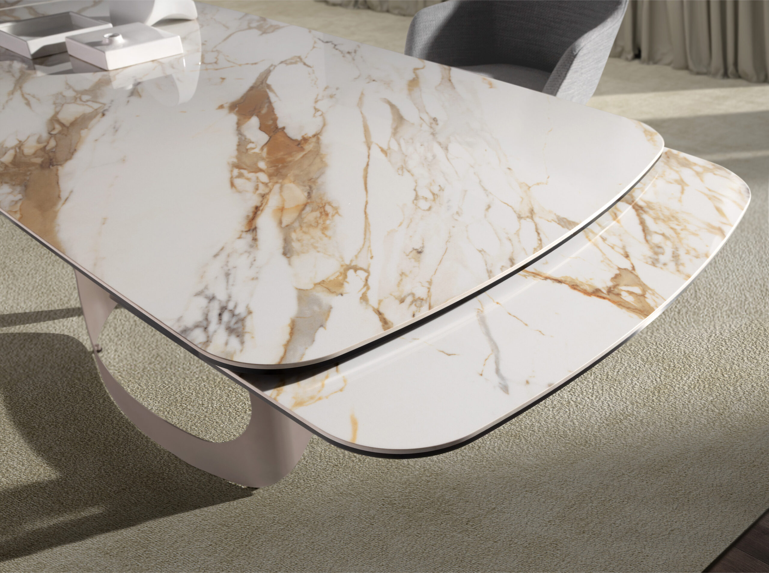 D 1188 Mesa Comedor Extensible Marmol Extendable Table Angel Cerda D1 2.jpg