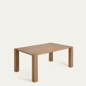 Mesa Deyanira de chapa de roble y patas de madera maciza de roble 160 x 90 cm