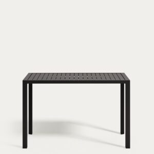 Mesa de exterior alta Culip de aluminio con acabado gris 150 x 77 cm