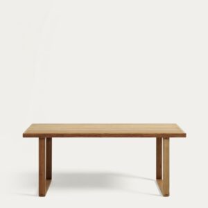Mesa 100% exterior Canadell de madera maciza de teca reciclada 180 x 90 cm