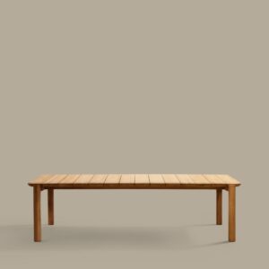 Mesa Icaro de madera maciza de teca 220 x 102 cm FSC 100%