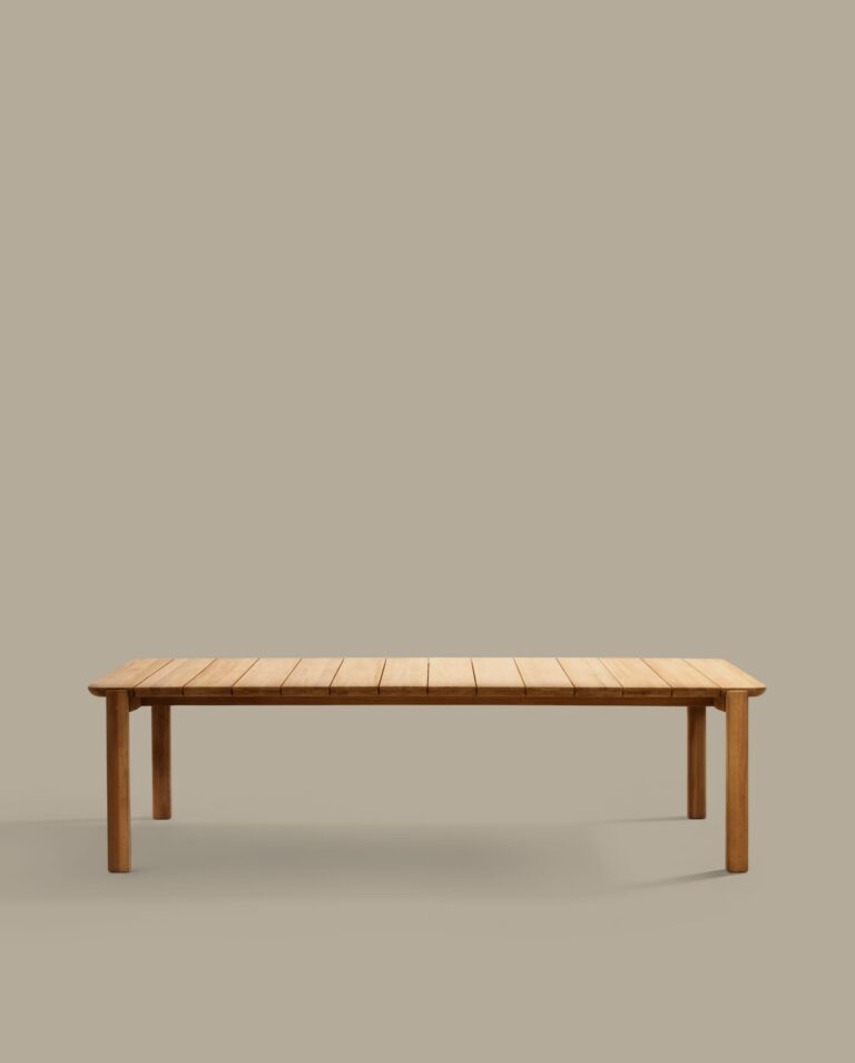 Mesa Icaro de madera maciza de teca 220 x 102 cm FSC 100%