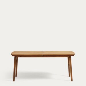 Mesa extensible de exterior Thianna de madera maciza de acacia 180 (240) x 90 cm FSC 100%