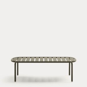 Mesa de centro exterior Joncols de aluminio con acabado pintado verde Ø 110 x 62 cm