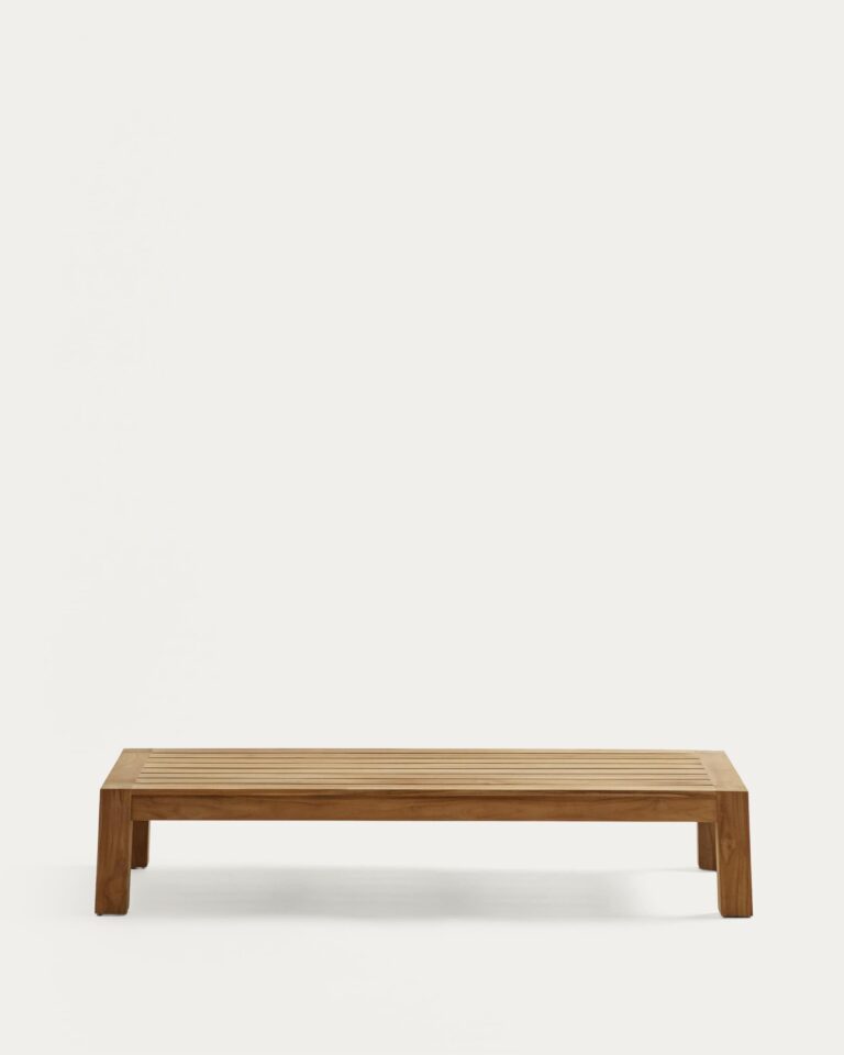Mesa de centro Forcanera de madera maciza de teca 150 x 71 cm