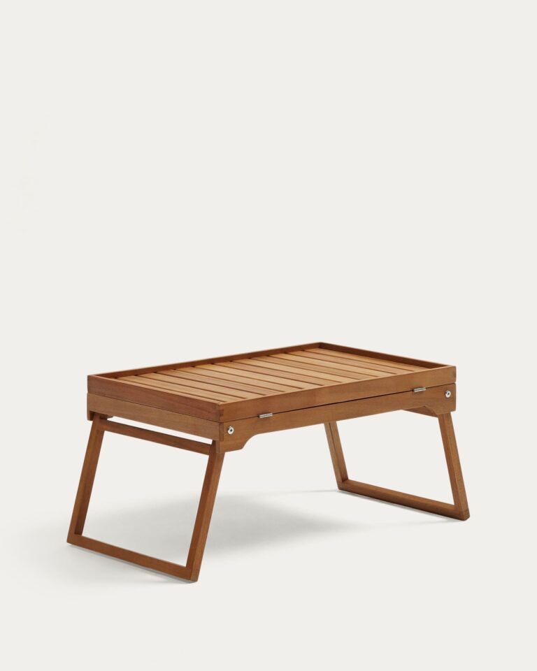 Bandeja plegable Mani de madera maciza de acacia FSC 100%