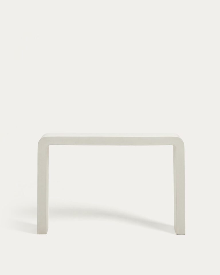 Consola Aiguablava de cemento blanco 120 x 80 cm