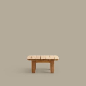 Mesa auxiliar Tirant de madera maciza de teca FSC 100% 70 x 70 cm