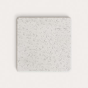 Sobre de mesa de exterior Saura de terrazo blanco70 x 70 cm