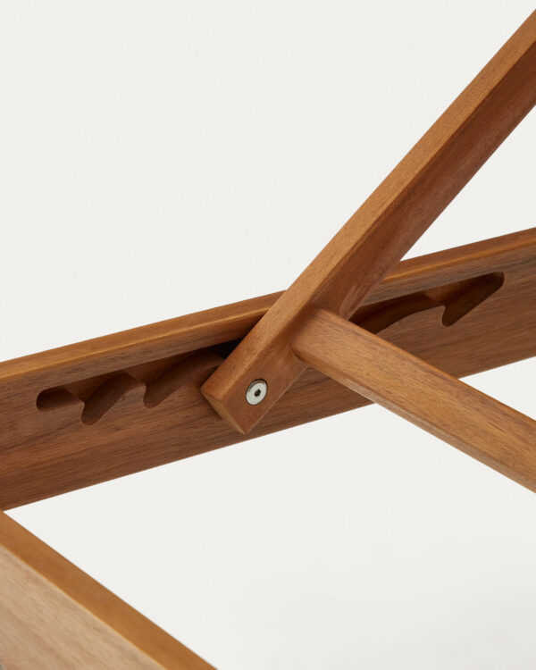 Tumbona de exterior Sulamita de madera maciza de acacia FSC 100%