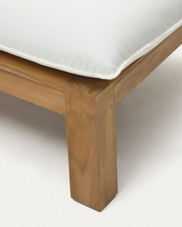 Tumbona Forcanera de madera maciza de teca