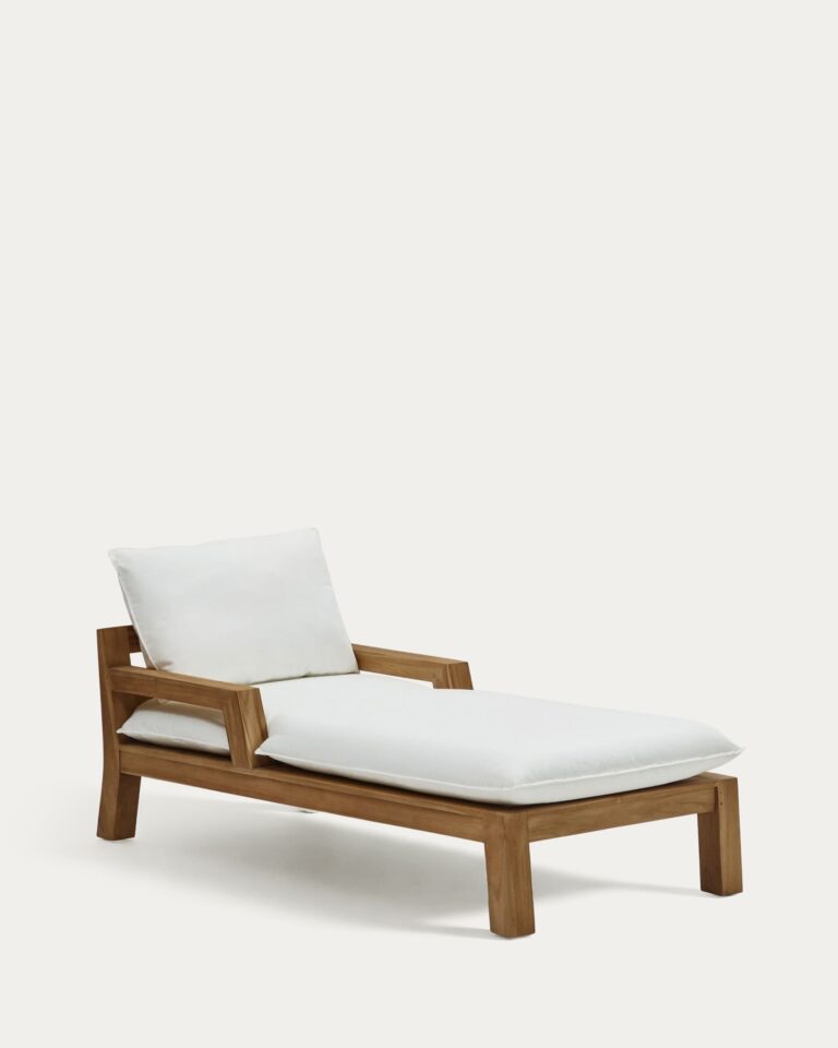 Tumbona Forcanera de madera maciza de teca