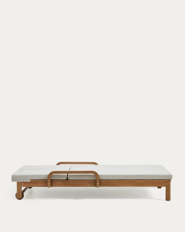 Tumbona doble Sonsaura de madera maciza de eucalipto FSC 100%