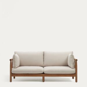 Sofá Sacova 2 plazas de madera maciza de eucalipto 195 cm FSC 100%