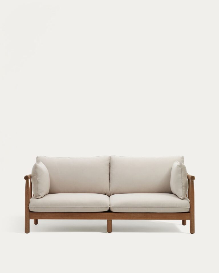 Sofá Sacova 2 plazas de madera maciza de eucalipto 195 cm FSC 100%