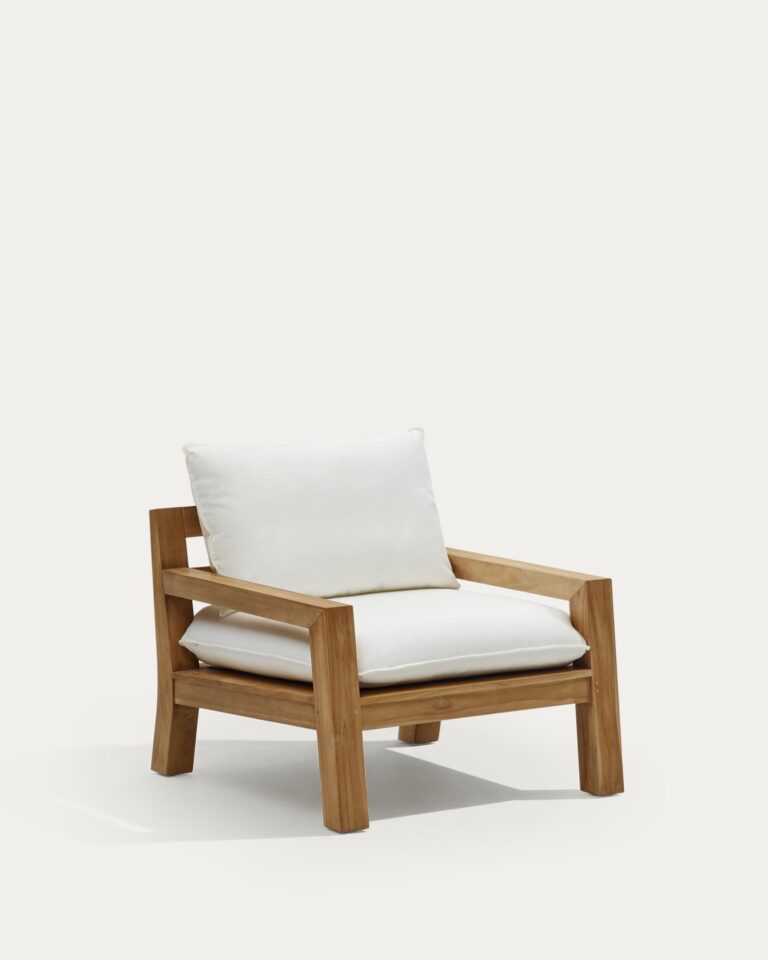 Sillón Forcanera de madera maciza de teca