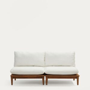 Set Portitxol de 2 sillones modulares de madera maciza de teca