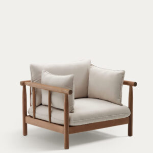 Sillón Sacova de madera maciza de eucalipto FSC 100%