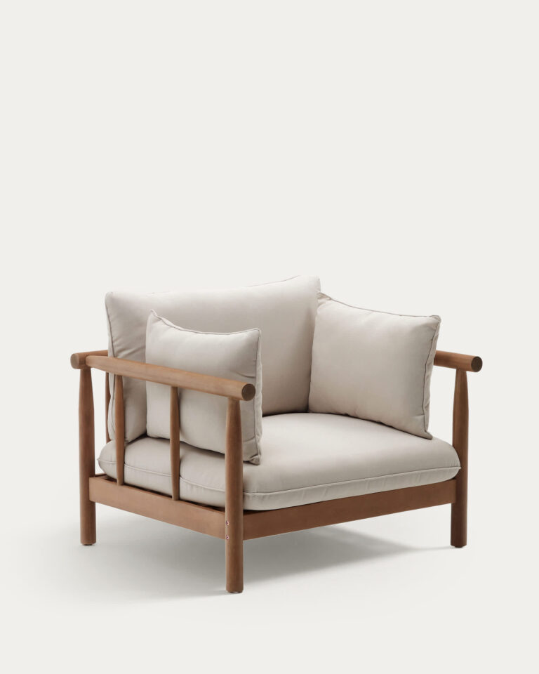 Sillón Sacova de madera maciza de eucalipto FSC 100%