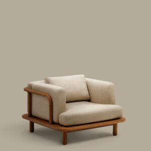 Butaca Turqueta de madera maciza de teca FSC 100%