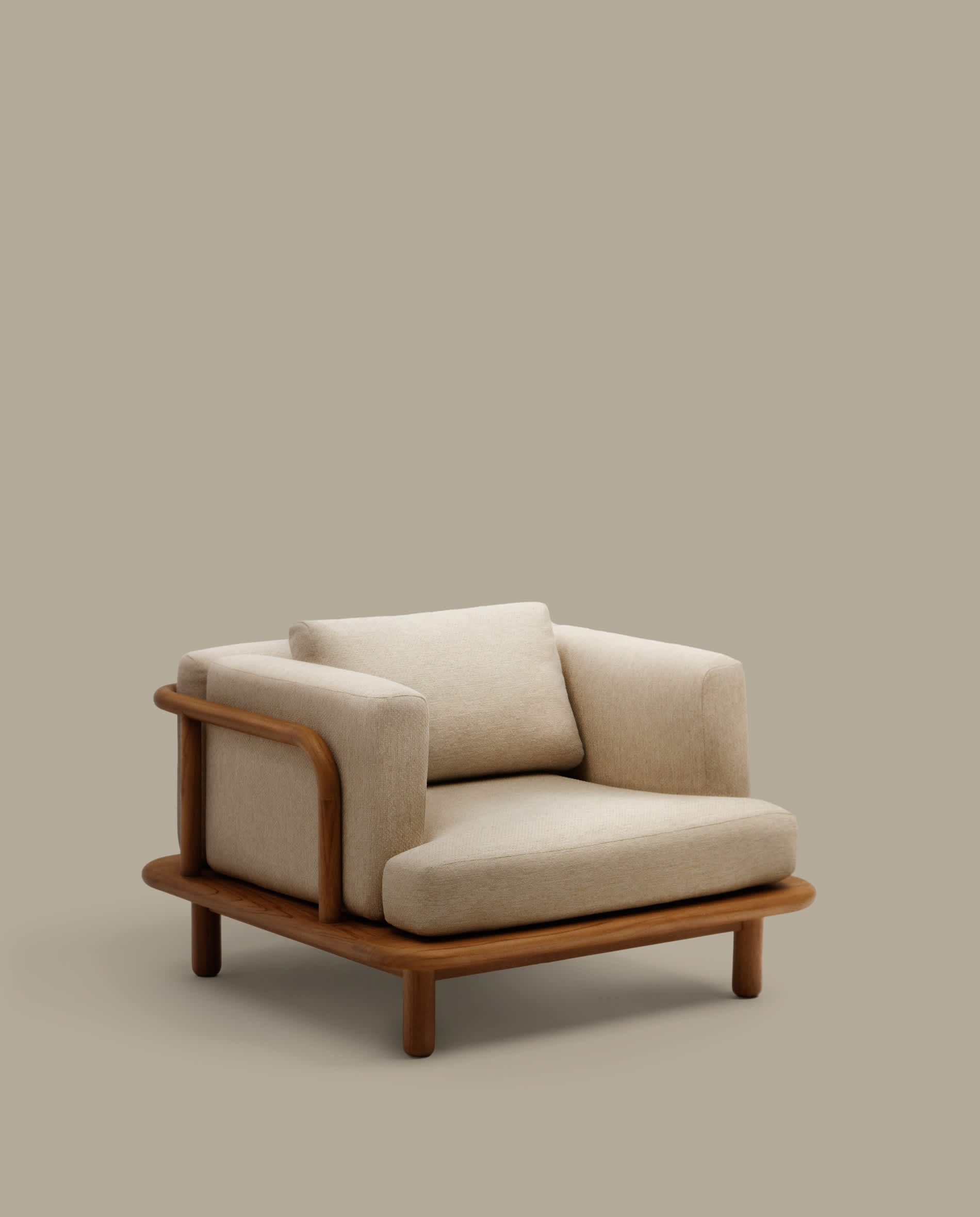 Butaca Turqueta de madera maciza de teca FSC 100%