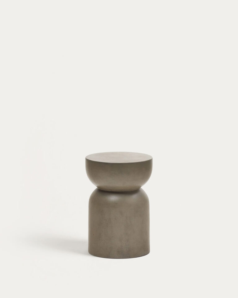 Mesa auxiliar redonda Garbet de cemento Ø 32 cm